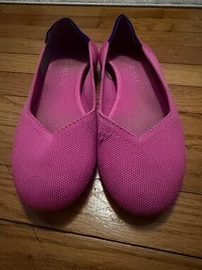 Rothy's Hot Pink Slip-On Flats